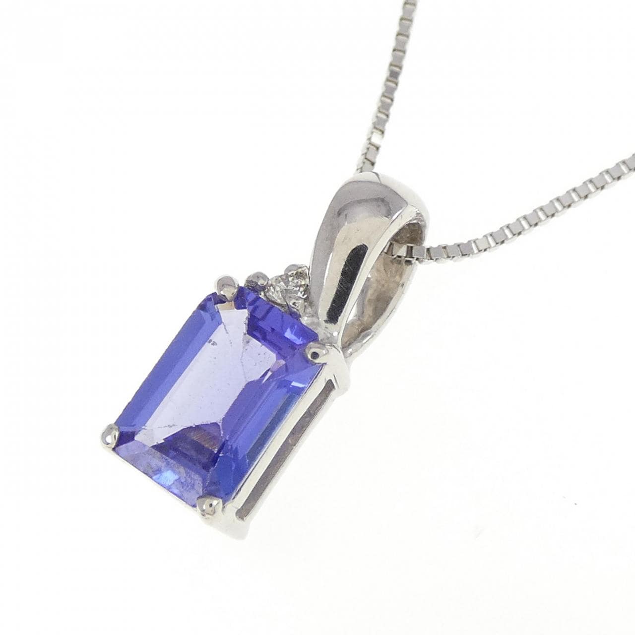 [再加工款] PT坦桑石项链 0.74CT