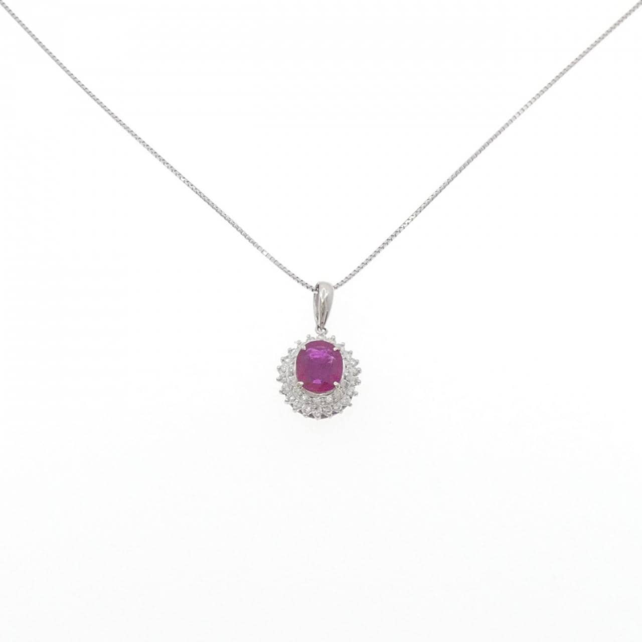 PT900/PT850紅寶石項鏈1.39CT