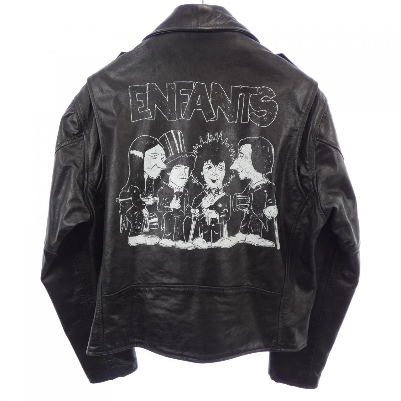 アンファンリッシュデプリメ ENFANTS RICHES DEPRIME レザーライダースジャケット