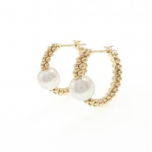 K18YG アコヤパール ピアス 6.9mm