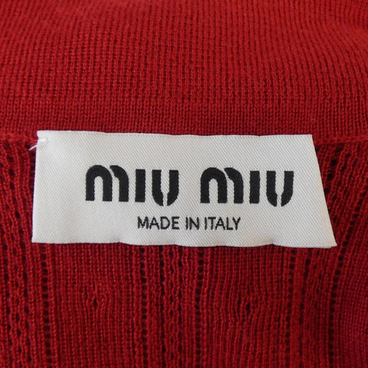 ミュウミュウ MIU MIU MIU MIU ロゴ MMLA39 SOOO 159H ポロシャツ