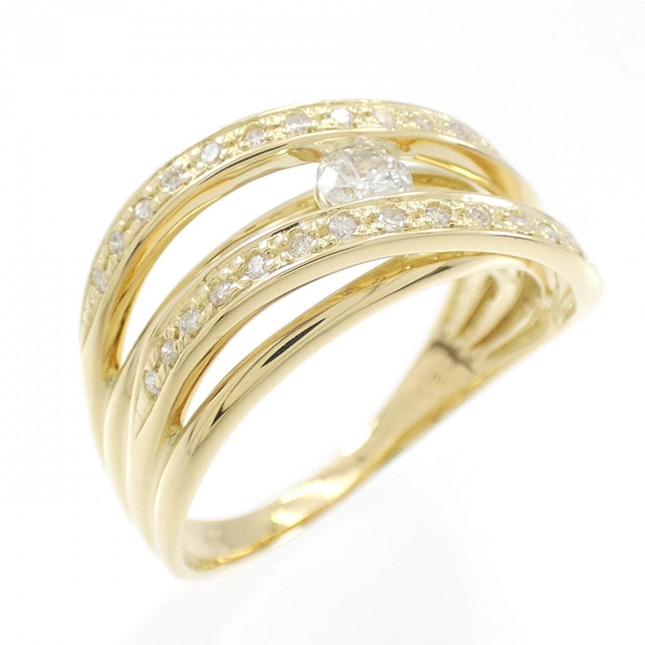 K18YG ダイヤモンド リング 0.30CT