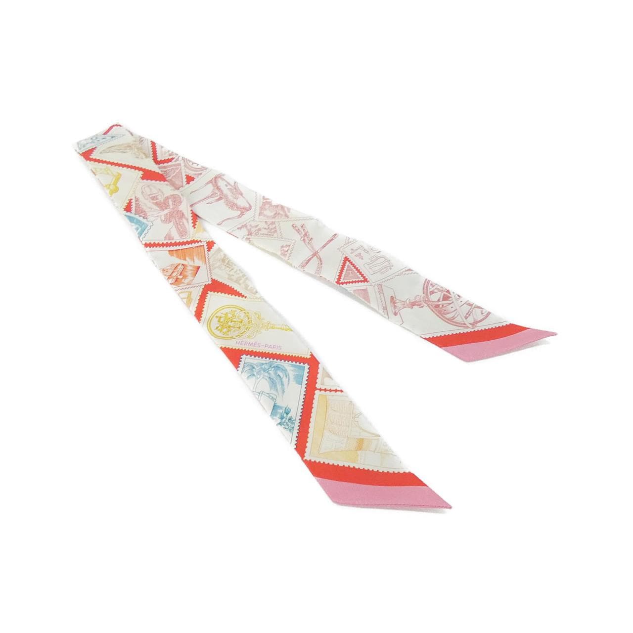 【未使用品】エルメス LA PHILATELISTE DU FAUBOURG ツイリー 064205S スカーフ