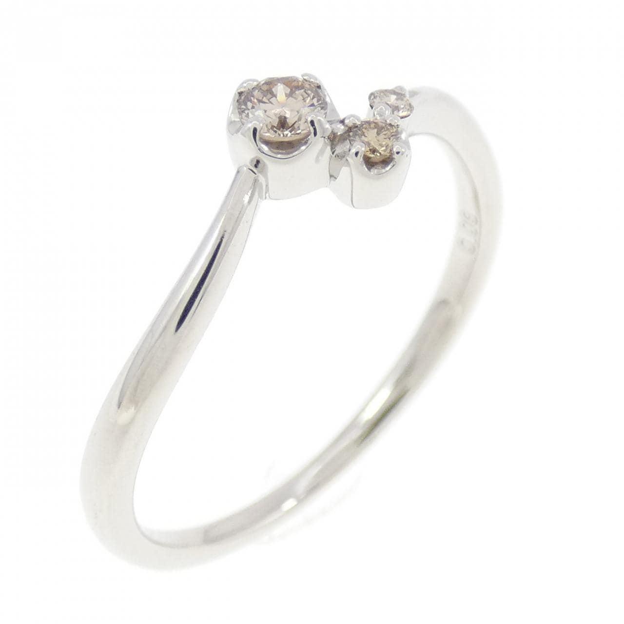 PT950 ダイヤモンド リング 0.06CT
