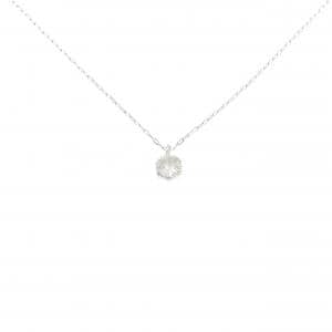 PT900/PT850 ソリティア ダイヤモンド ネックレス 0.20CT