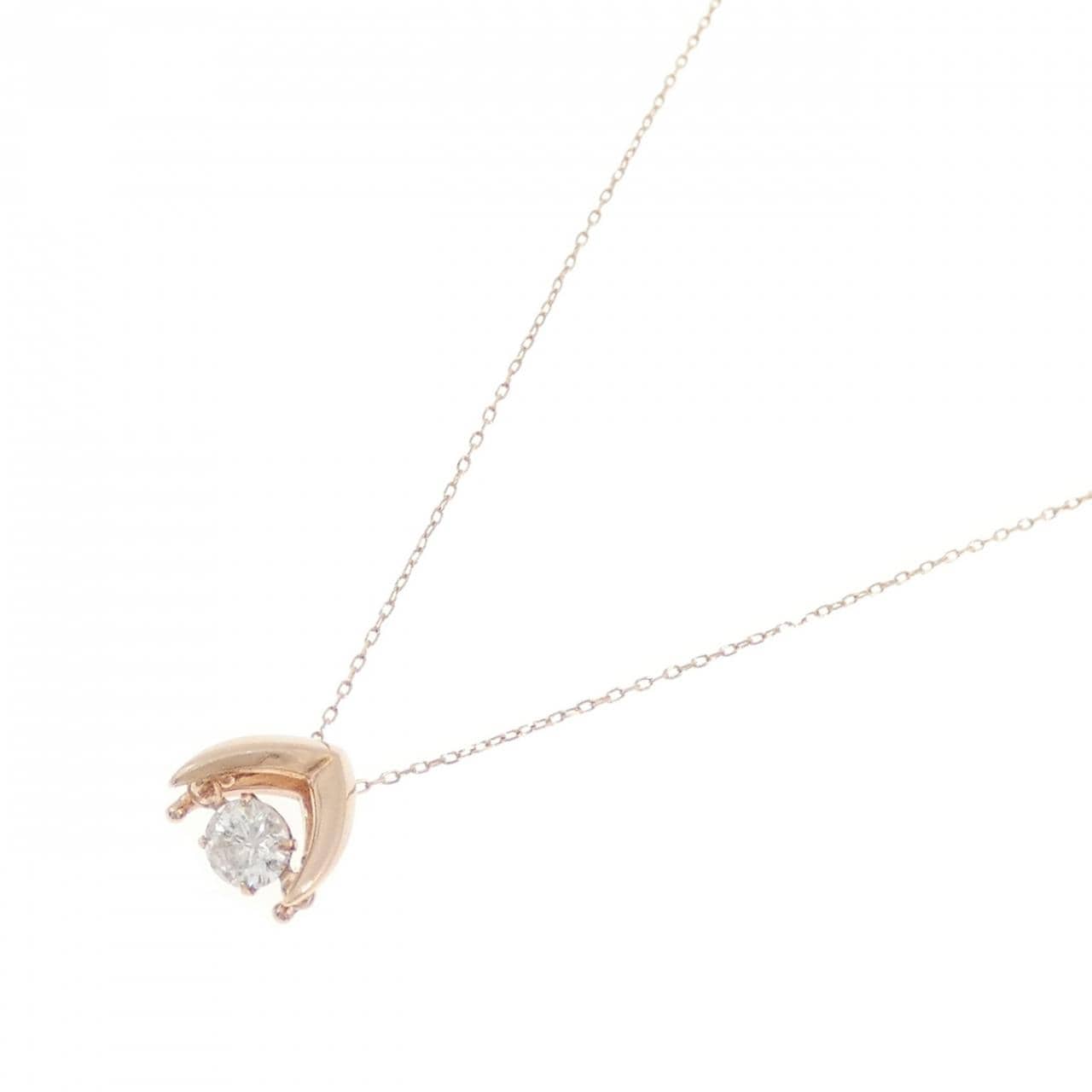 K18PG ダイヤモンド ネックレス 0.20CT