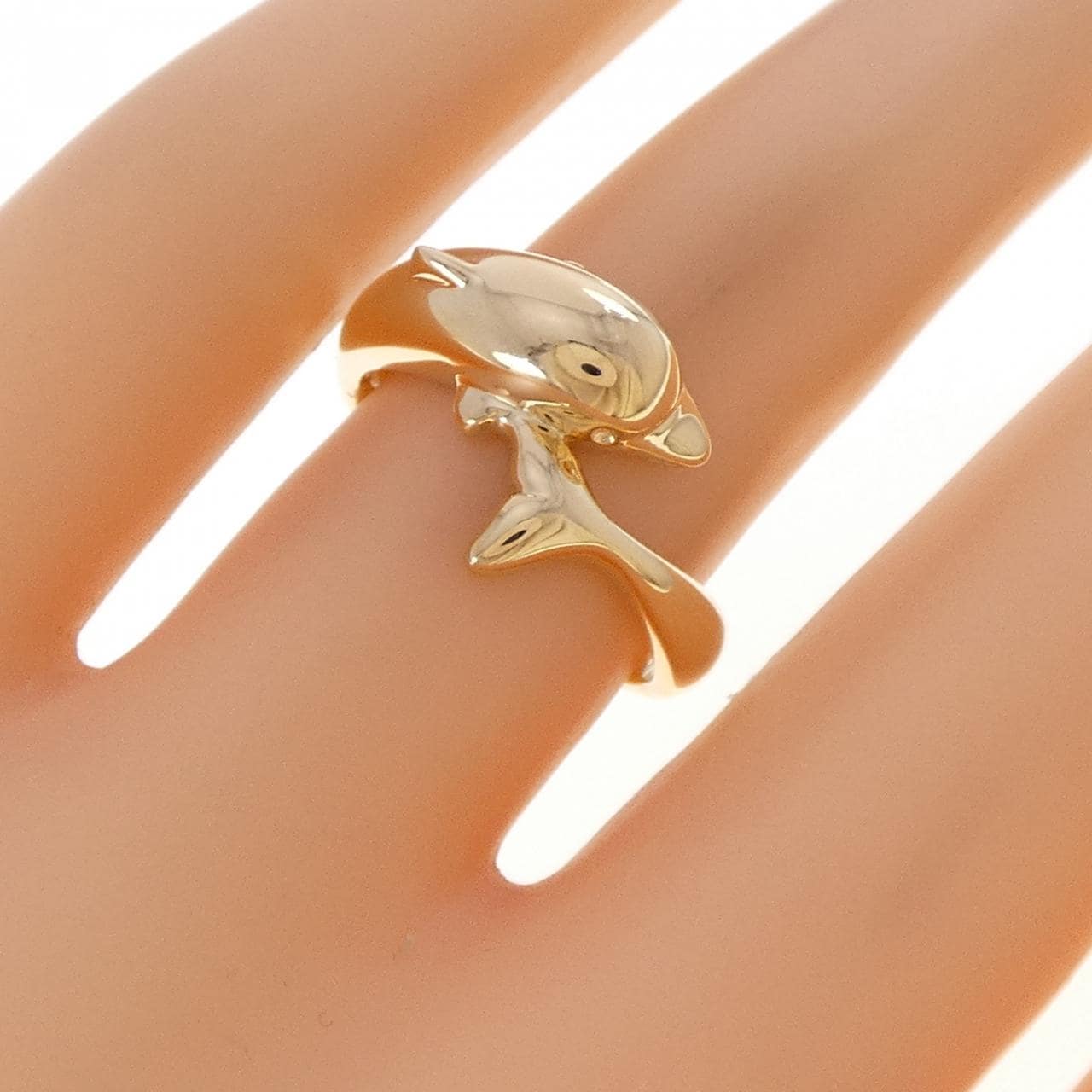K18YG ドルフィン リング