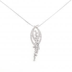 18KWG/K18WG ダイヤモンド ネックレス 1.00CT