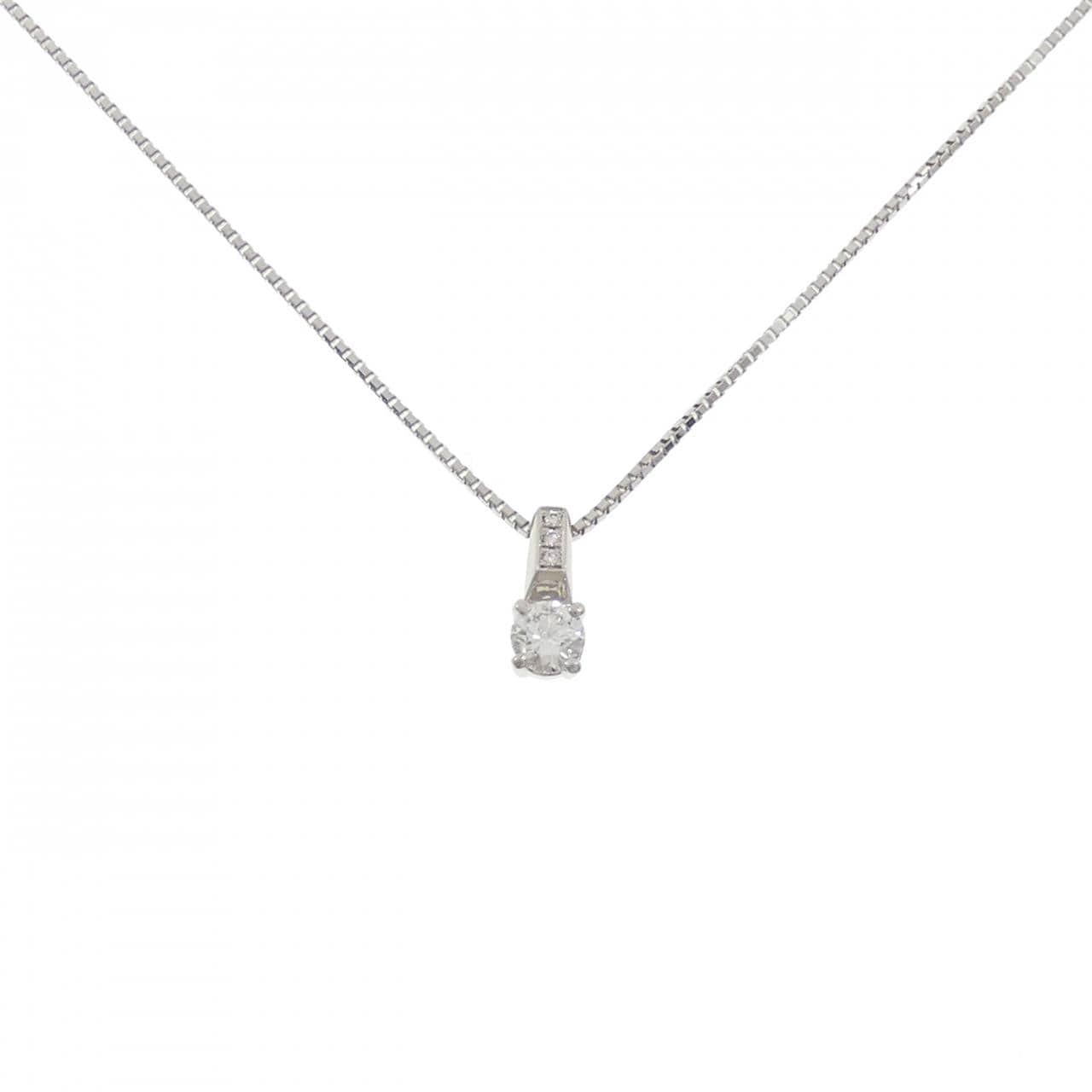 PT900/PT850 ダイヤモンド ネックレス 0.436CT E SI1 VG