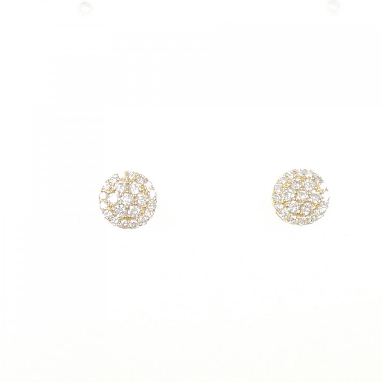 [再加工款] K18YG鑽石耳環0.30CT
