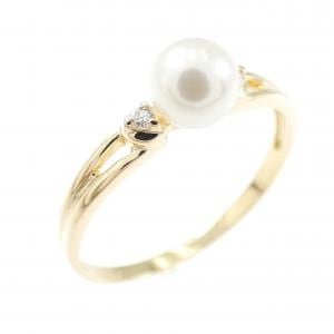 K18YG アコヤパール リング 4.7mm