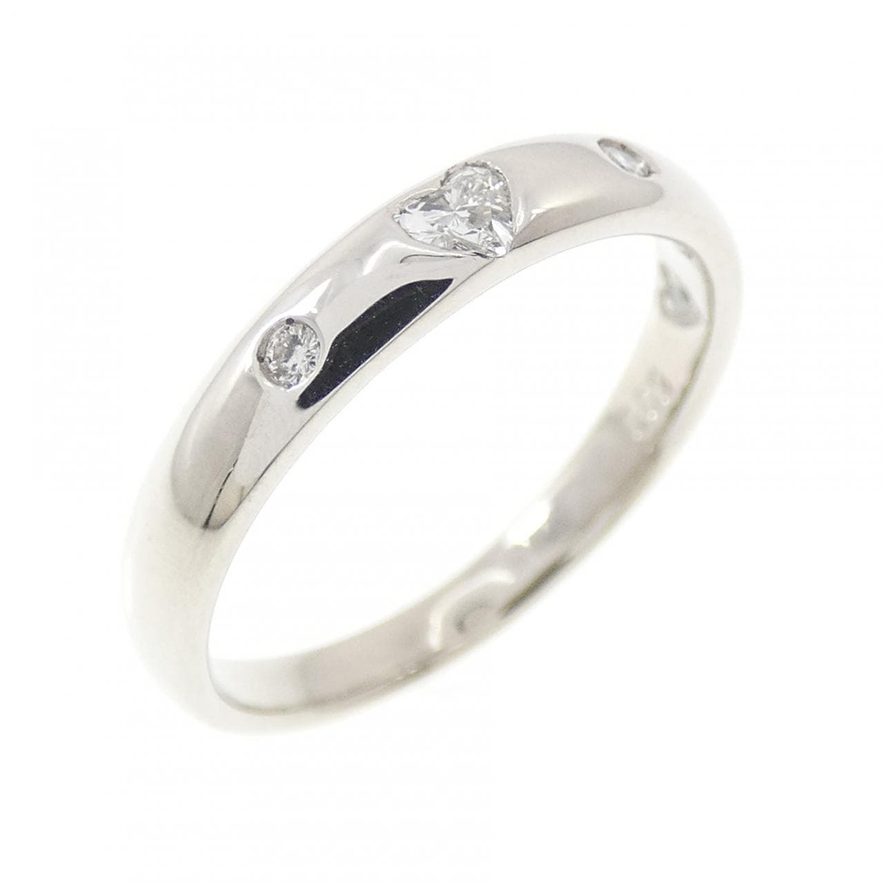 PT900 ハート ダイヤモンド リング 0.09CT
