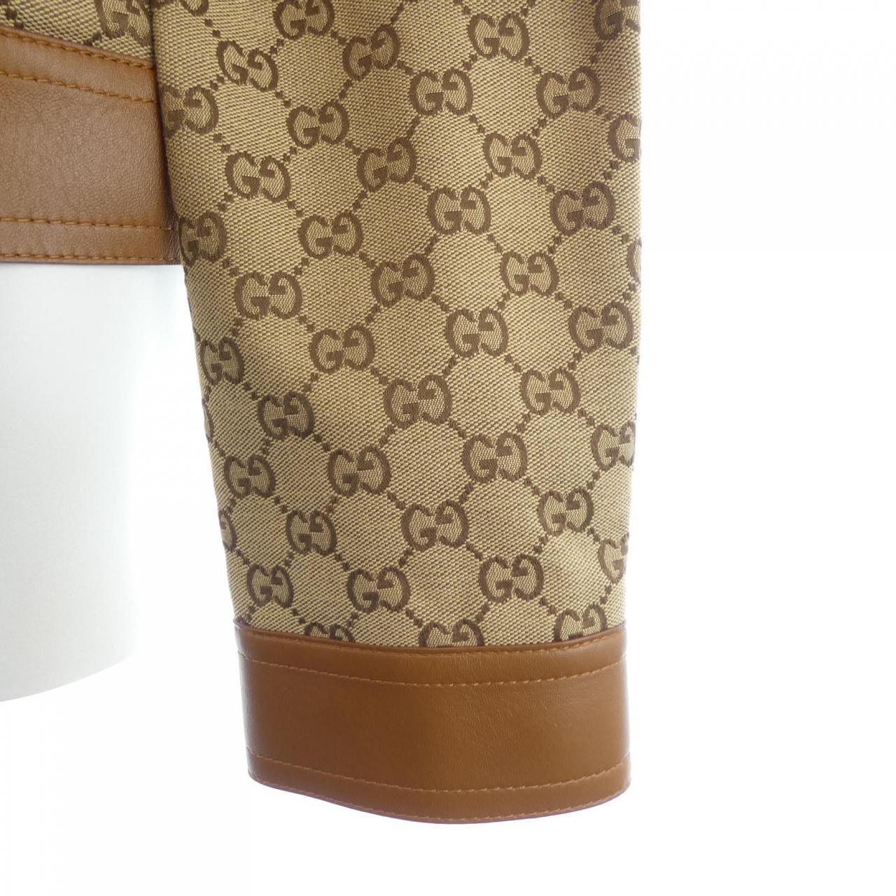 グッチ GUCCI レザー トリム GGキャンバス 681034 Z8AV6 ジャケット