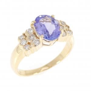 K18YG タンザナイト リング 1.05CT