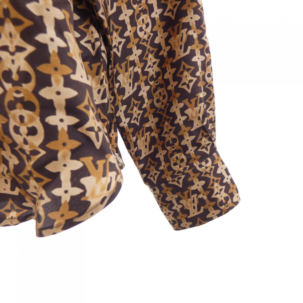 ルイヴィトン LOUIS VUITTON モノグラム プリント ロングスリーブシルクシャツ HUS60WUL6 シャツ