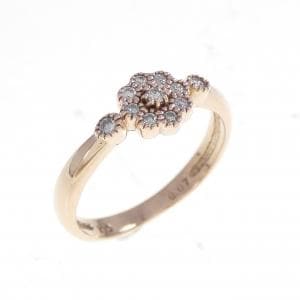 K10PG ダイヤモンド ピンキーリング 0.07CT
