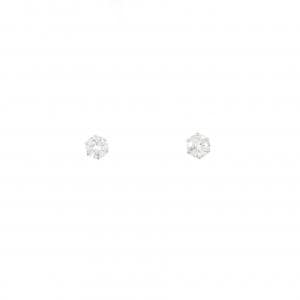 PT900 ソリティア ダイヤモンド ピアス 0.30CT