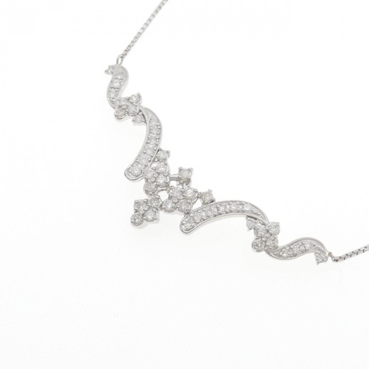 PT900/PT850 ダイヤモンド ネックレス 0.50CT