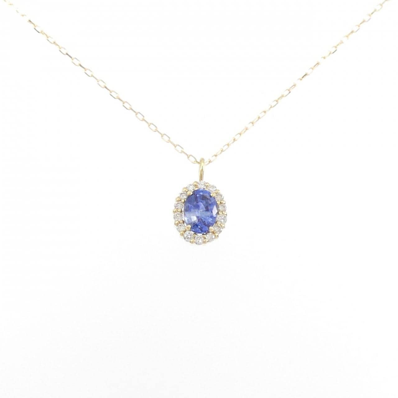 【新品】K18YG サファイヤ ネックレス 0.20CT