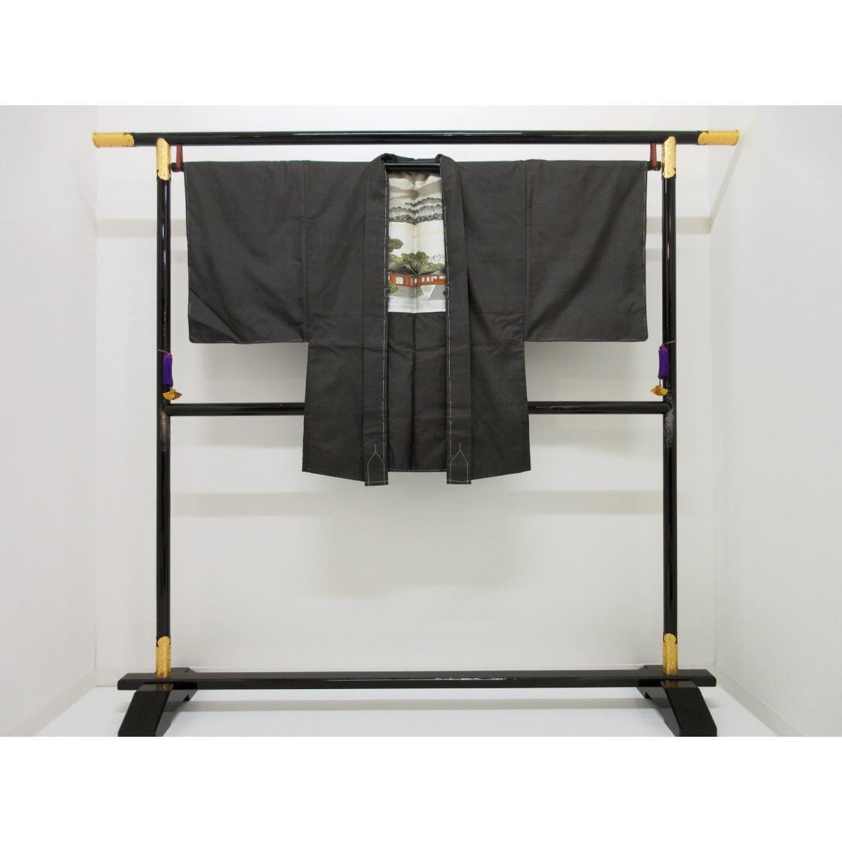 【未使用品】男物 大島紬 100山 きもの・羽織 2点セット