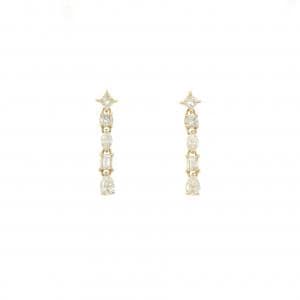 【新品】K18YG ダイヤモンド ピアス 0.70CT