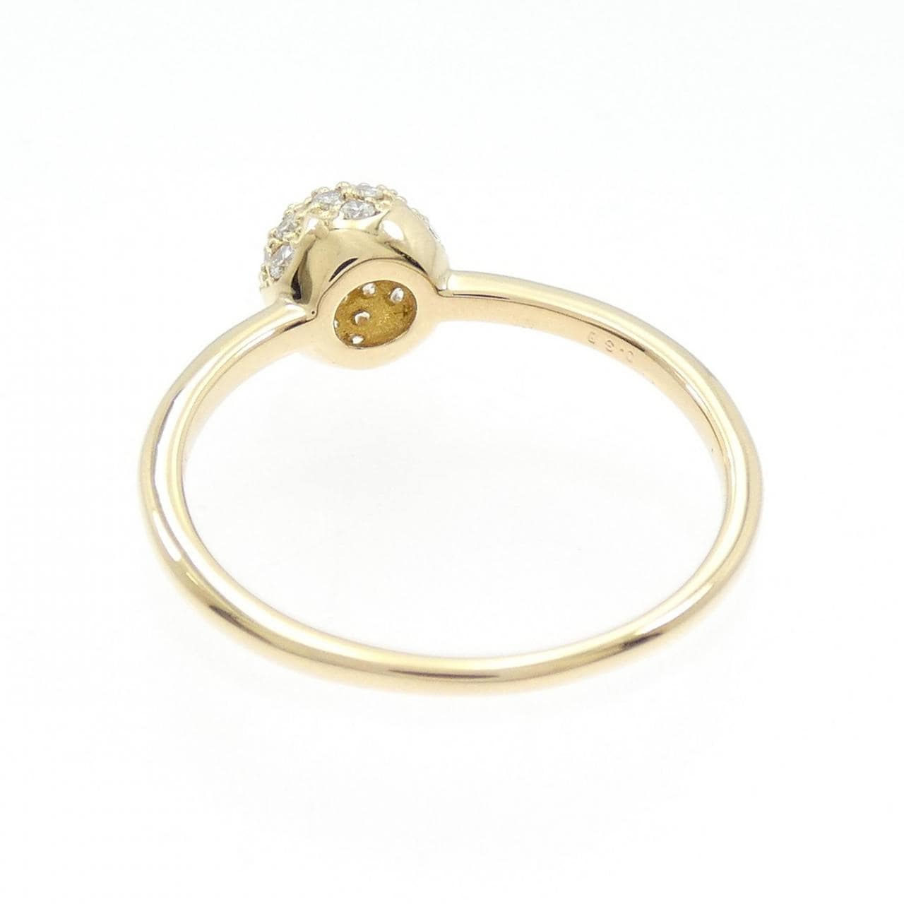 【リメイク】K18YG パヴェ ダイヤモンド リング 0.30CT
