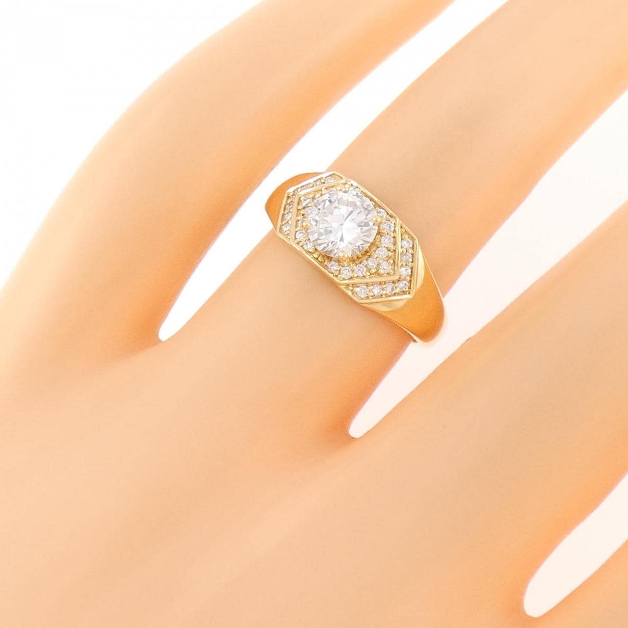 【新品】K18YG ダイヤモンド リング 0.72CT