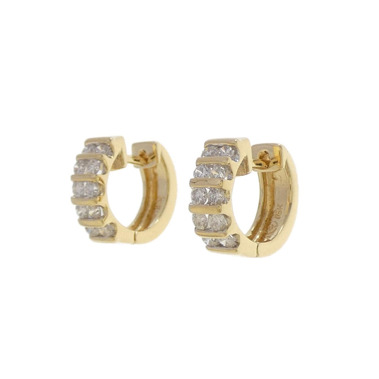 750YG/750WG ダイヤモンド ピアス