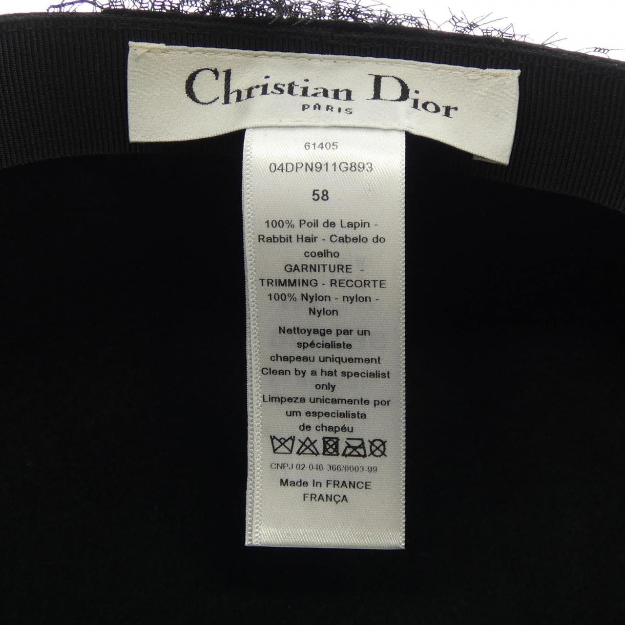 クリスチャンディオール CHRISTIAN DIOR 04DPN911G893 キャップ