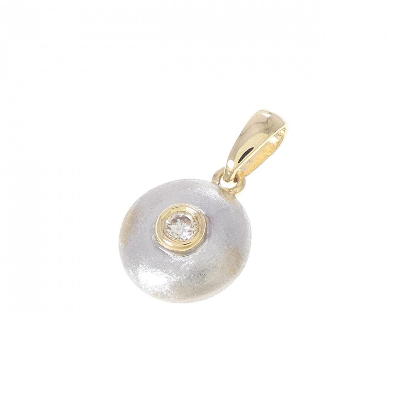 K18YG/K18WG ダイヤモンド ペンダント 0.05CT