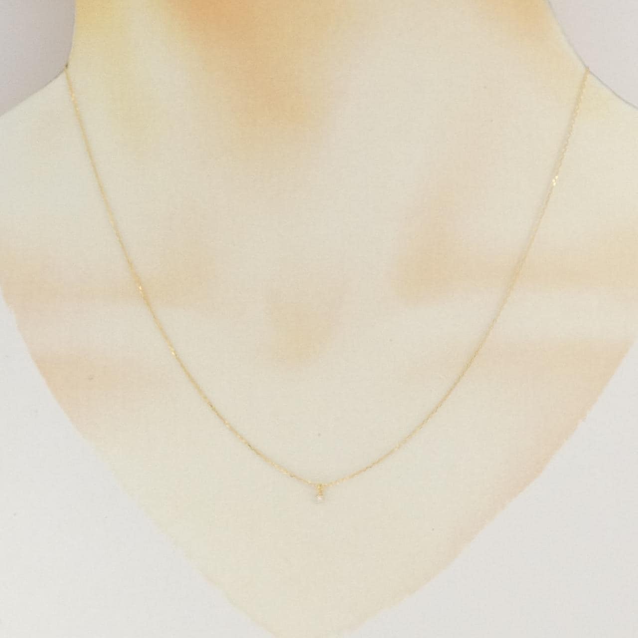 K18YG ダイヤモンド ネックレス 0.02CT