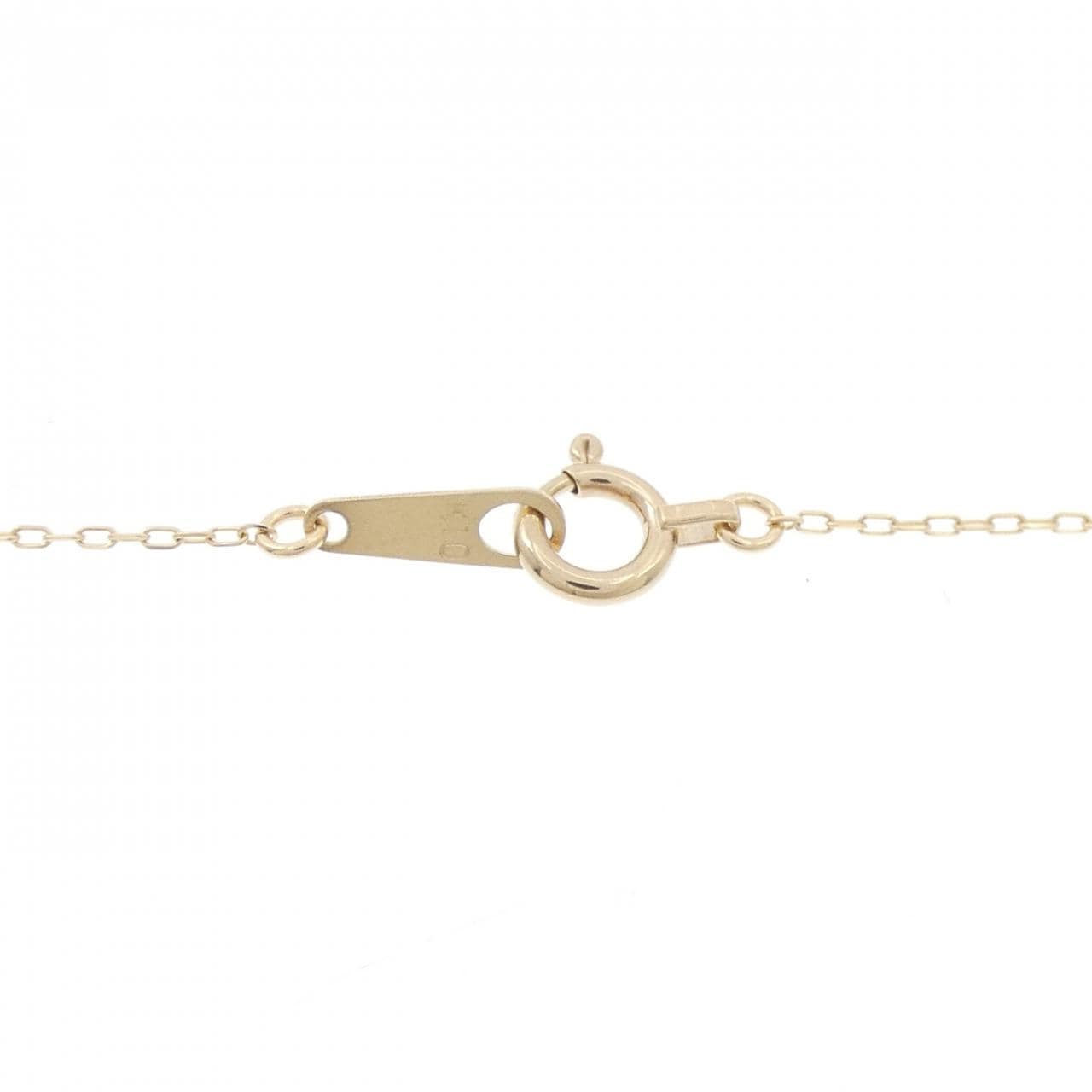 K10YG Solitaire Diamond Necklace 0.05CT