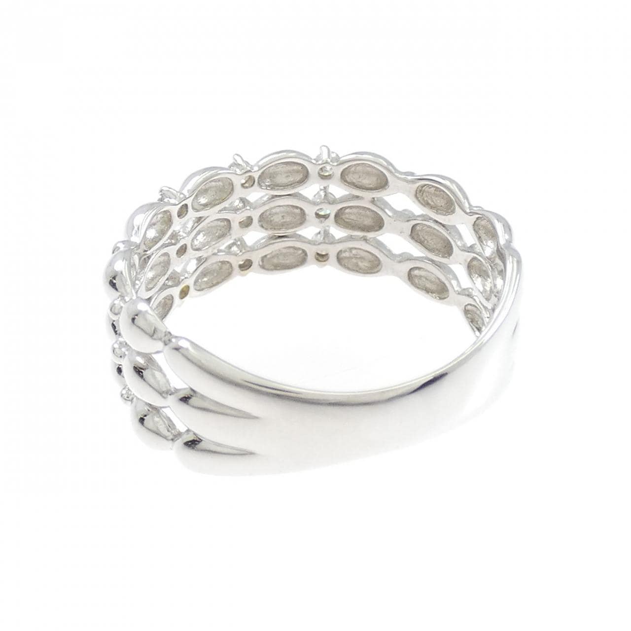 K14WG ダイヤモンド リング 0.11CT