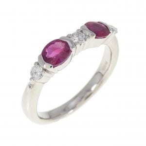 PT ルビー リング 0.75CT