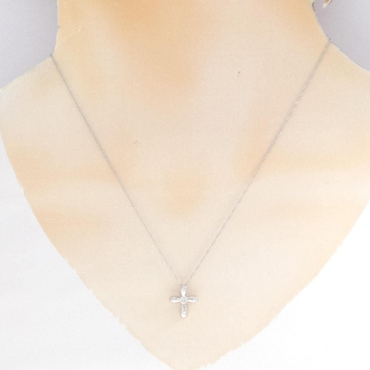 PT900/PT850 ダイヤモンド ネックレス 0.08CT