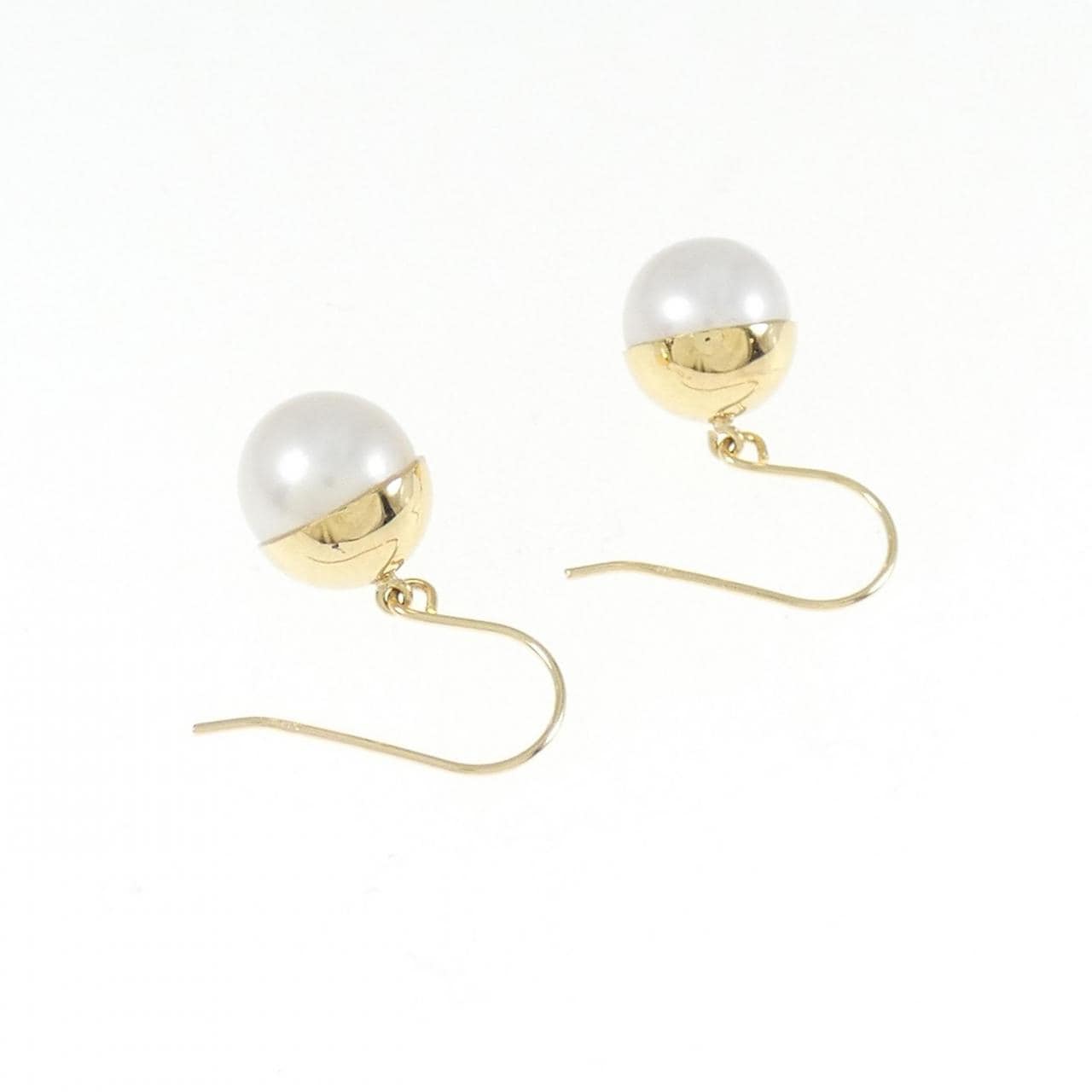 [BRAND NEW] K18YG freshwater pearl earrings