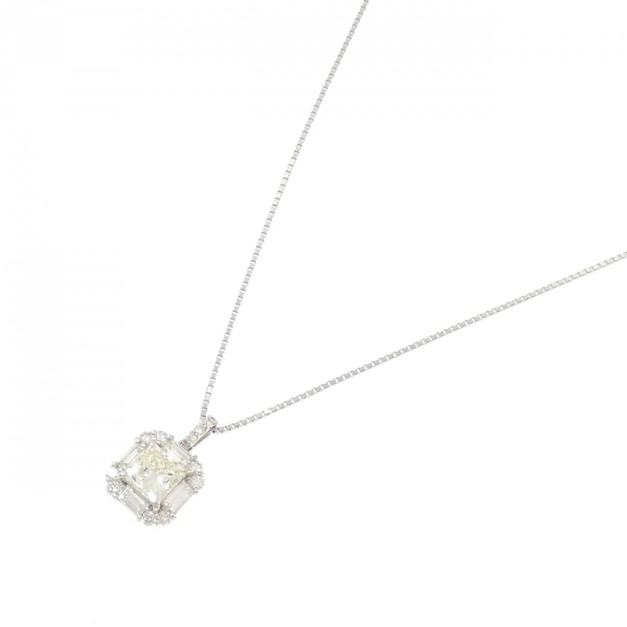 【新品】PT ダイヤモンド ネックレス 1.009CT VLY SI2 ファンシーカット