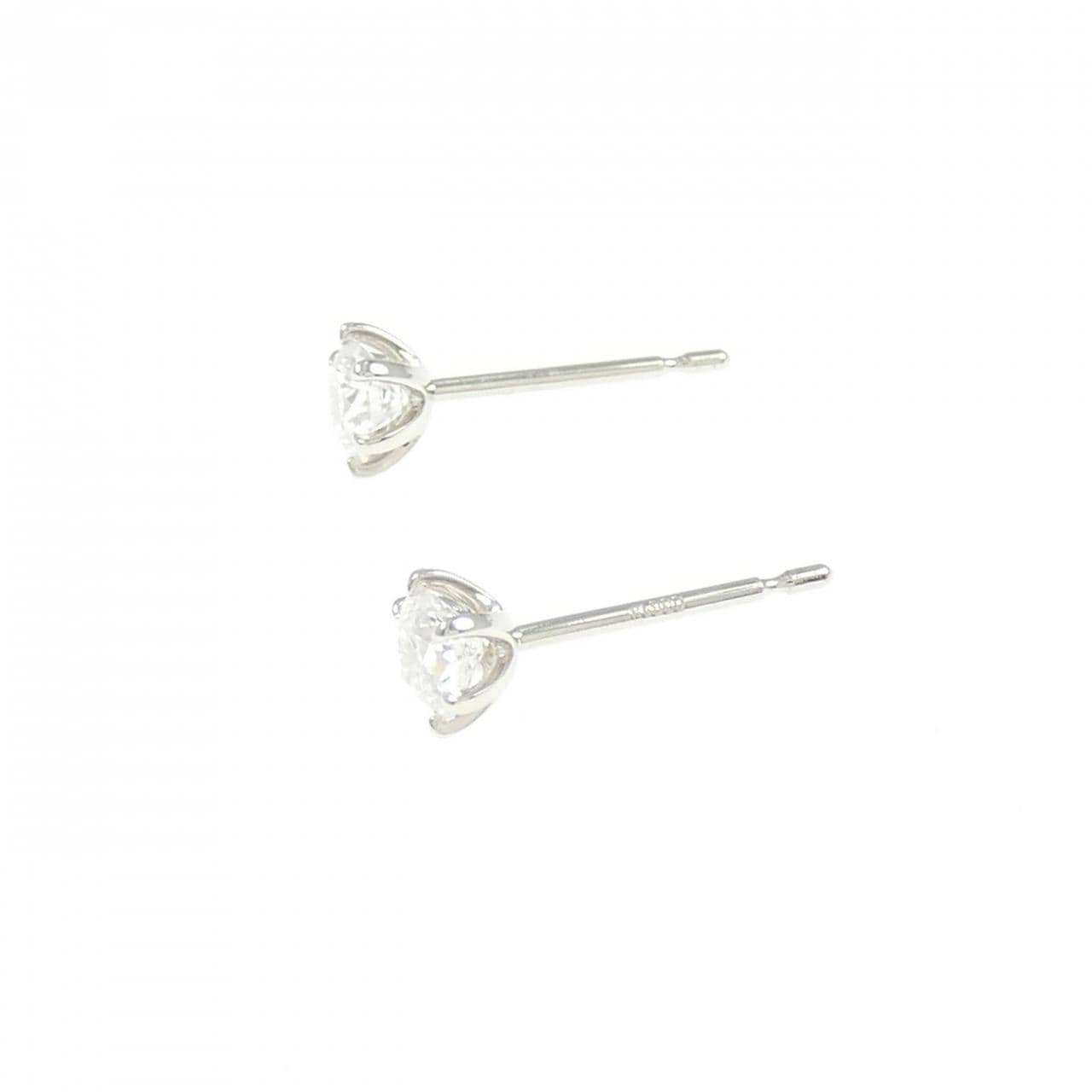 【リメイク】PT900/ST ダイヤモンド ピアス 0.258CT 0.265CT D SI1 3EXT-EXT H&C