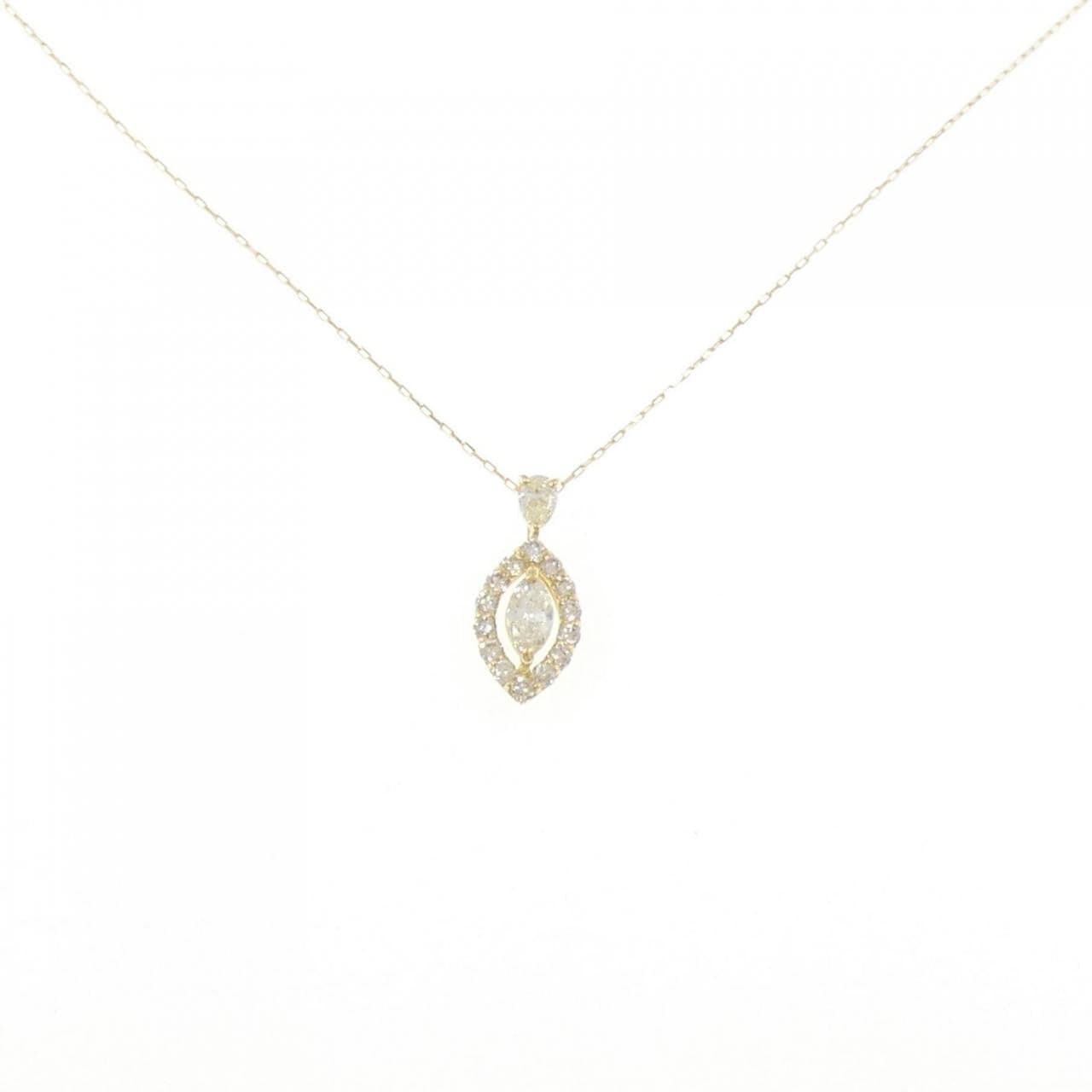 【新品】K18YG ダイヤモンド ネックレス 0.35CT