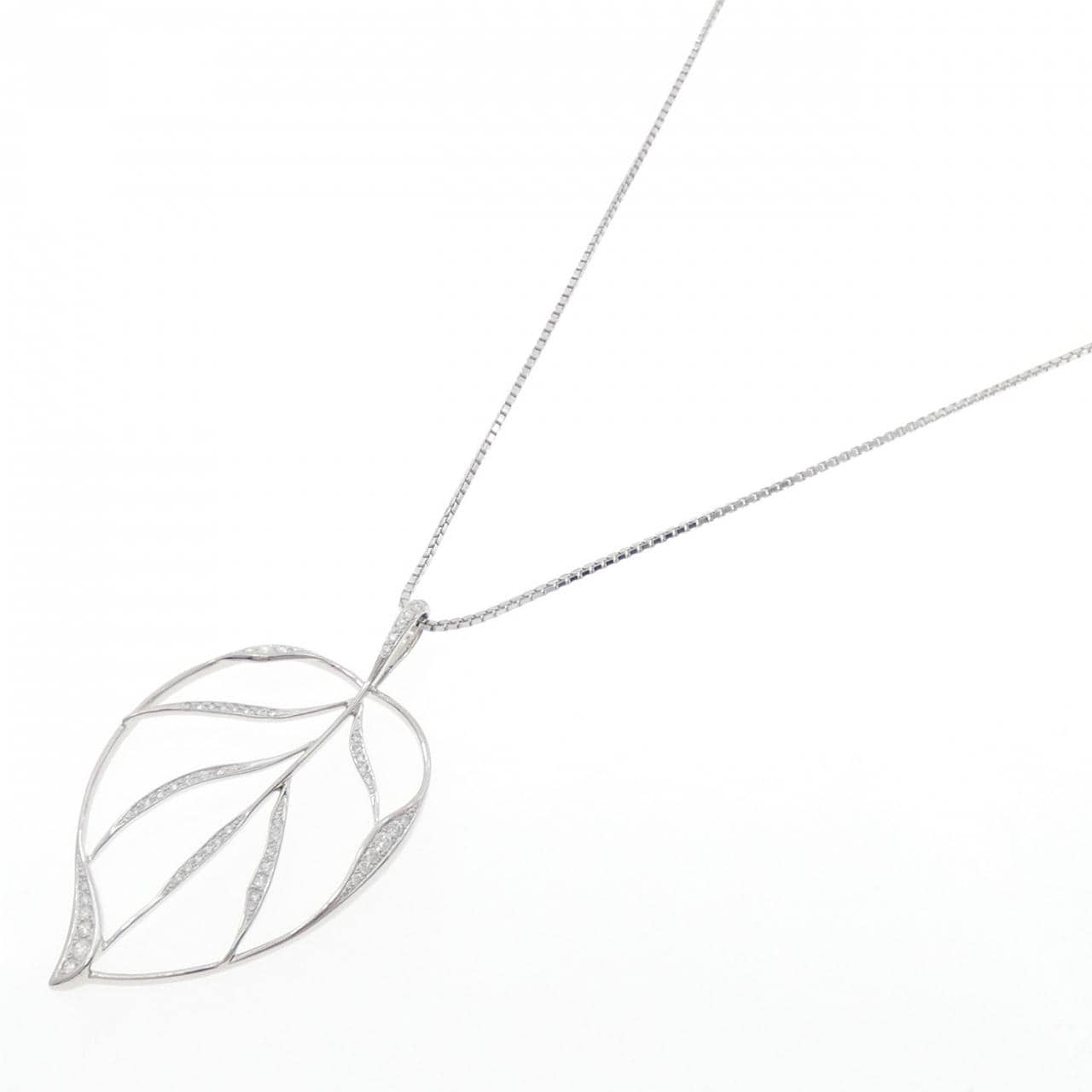 PT900/PT850 リーフ ダイヤモンド ネックレス 0.70CT