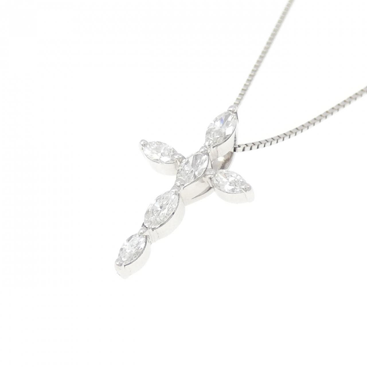 PT900/PT850 クロス ダイヤモンド ネックレス 0.422CT