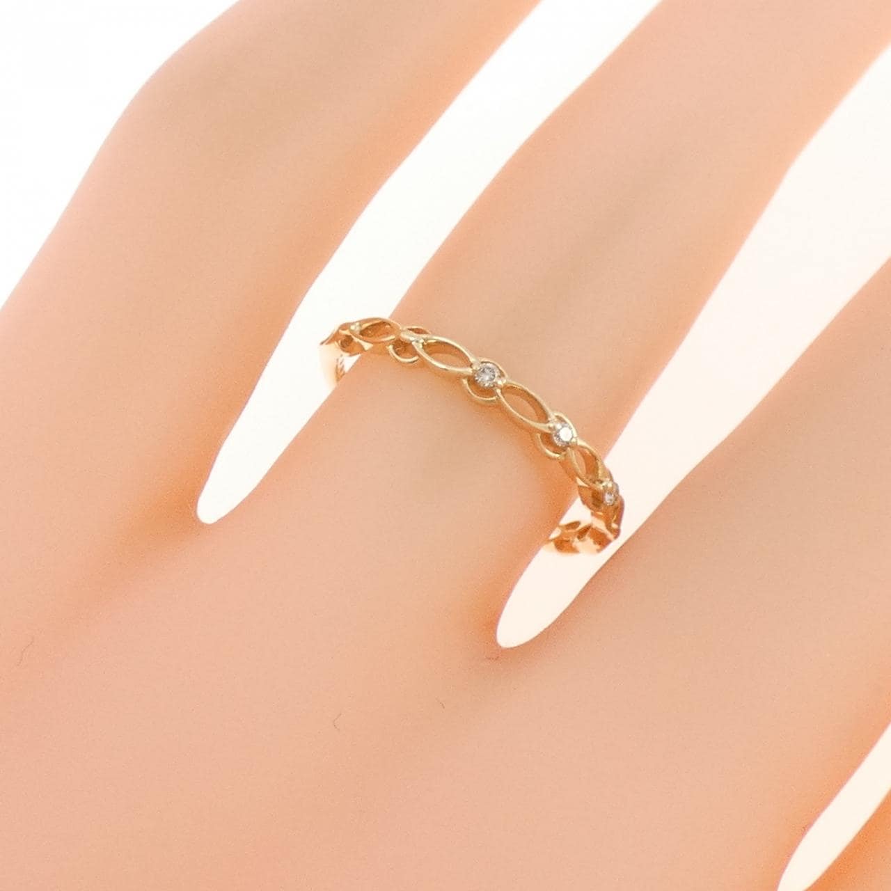 アガット ダイヤモンド リング 0.02CT