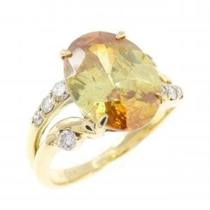 K18YG スファレライト リング 4.79CT