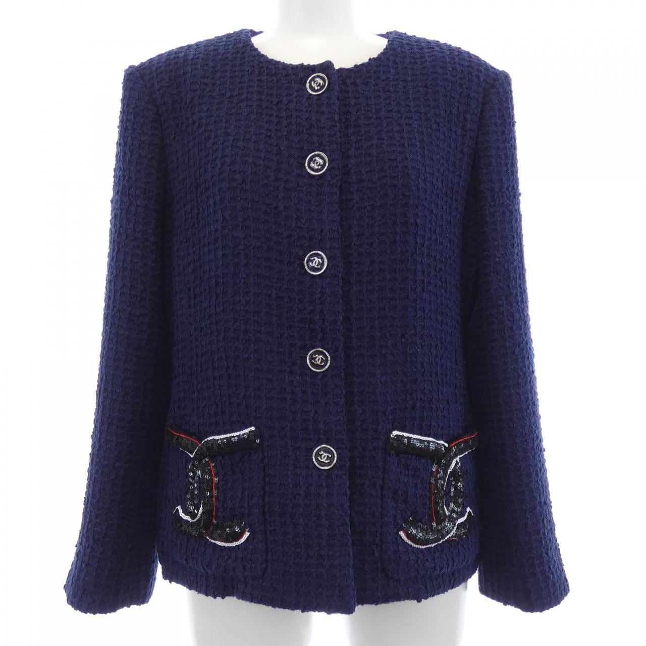 シャネル CHANEL LOOK40 P76719V66060 ノーカラージャケット