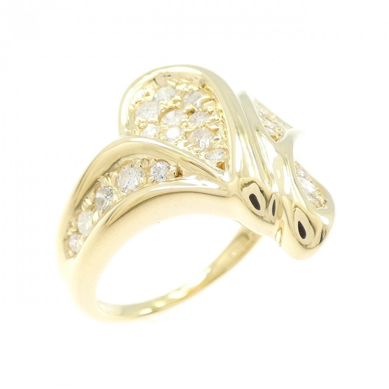 K18YG ダイヤモンド リング 0.50CT