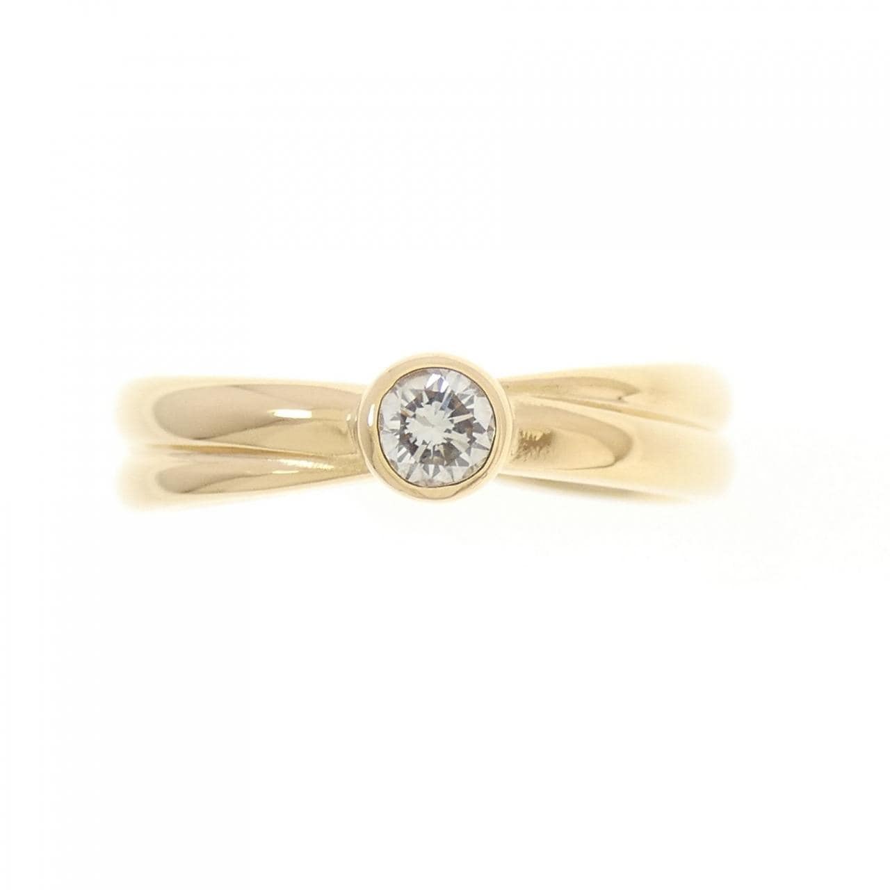 K18YG ダイヤモンド リング 0.10CT
