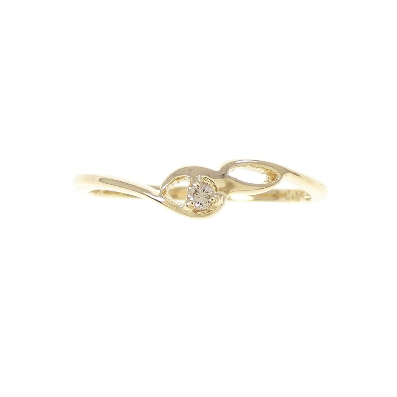K18YG ダイヤモンド リング 0.03CT