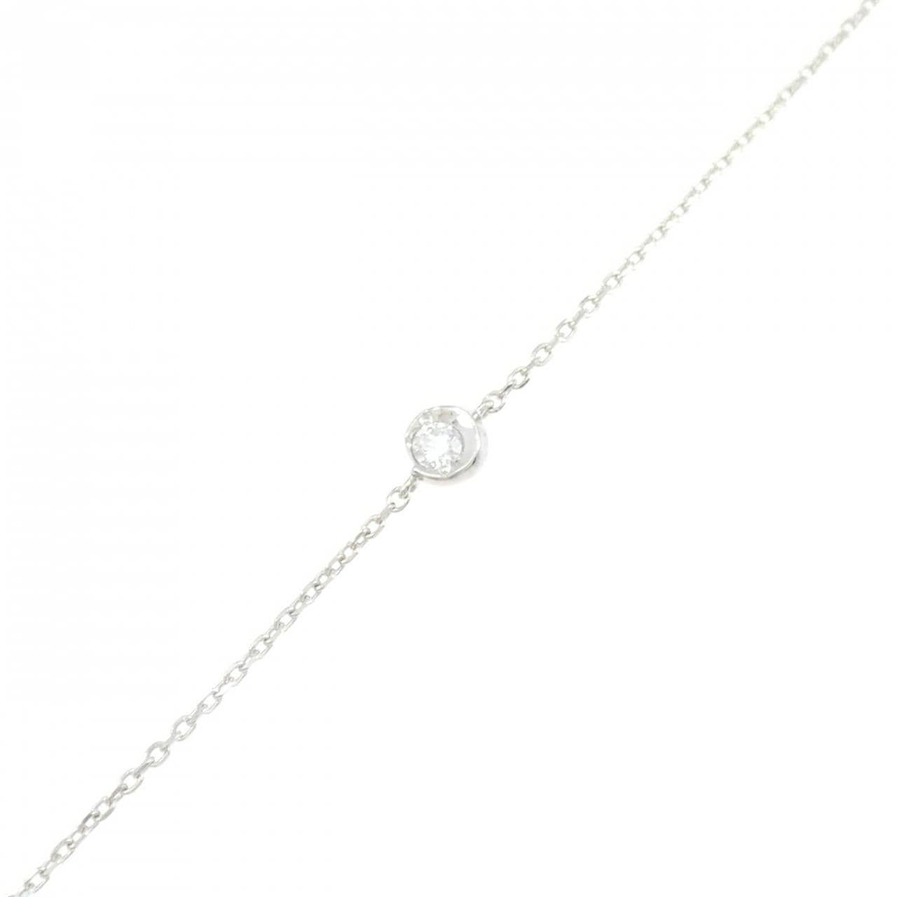 STAR JEWELRY月亮鑲嵌手鍊 0.03CT