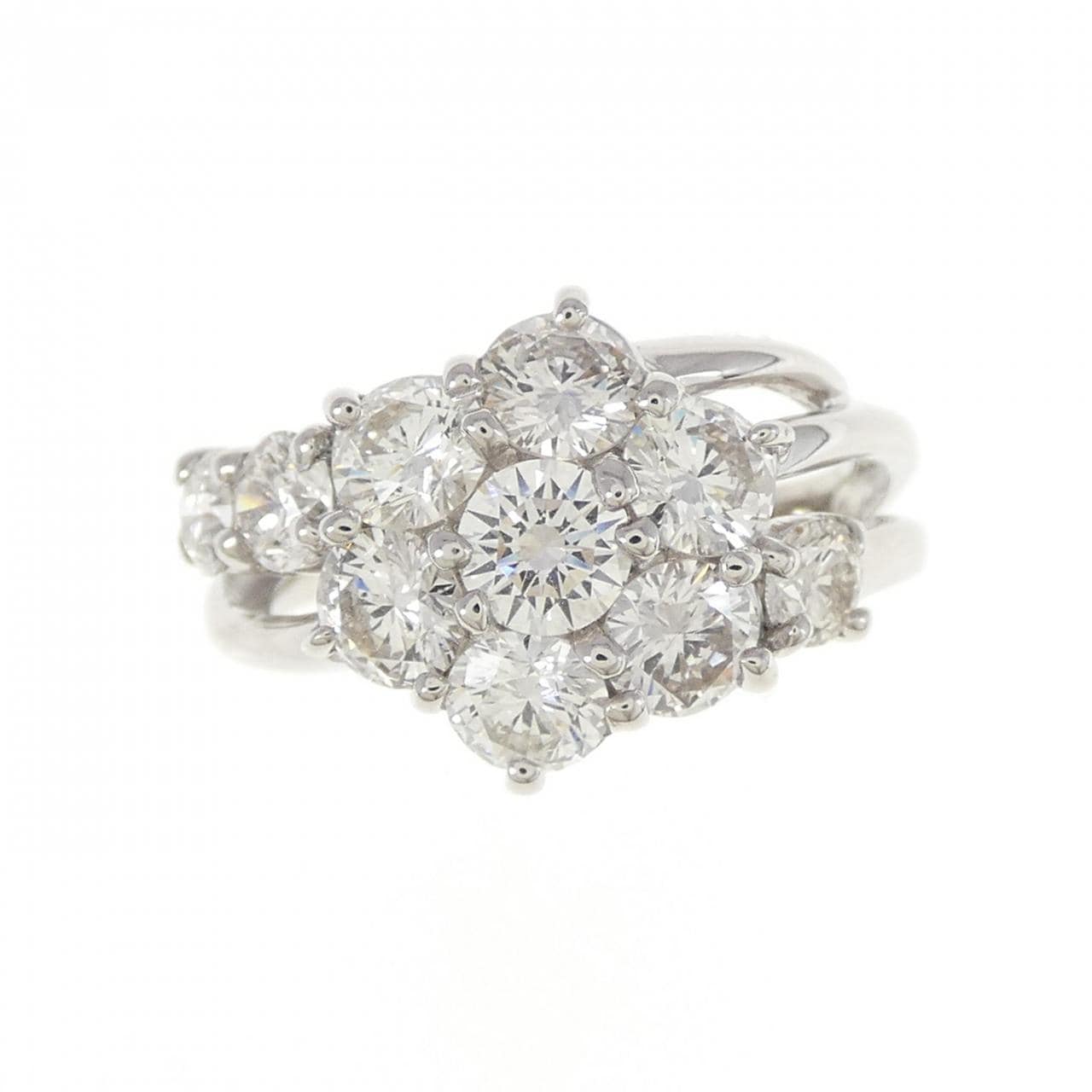 PT フラワー ダイヤモンド リング 2.00CT
