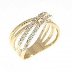 K18YG ダイヤモンド リング 0.25CT